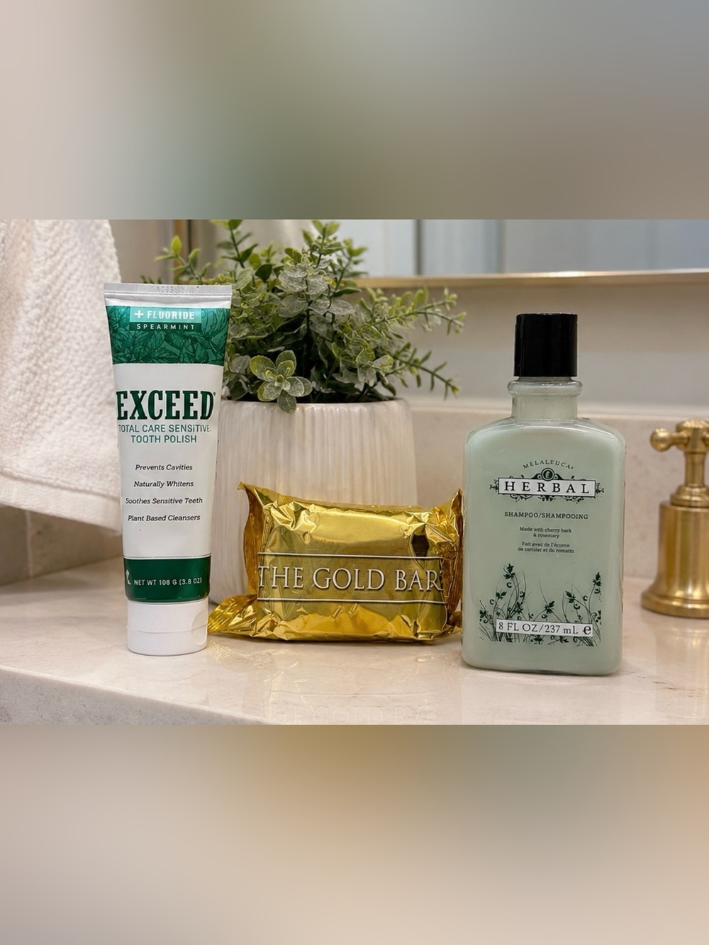 Melaleuca Personal Care Bundle Herbal Shampoo Gold Bar Exceed NEW